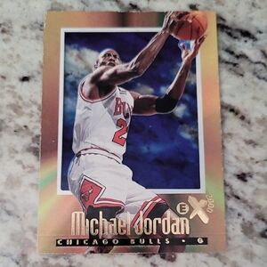 Michael Jordan Trading Card - Gold and Red